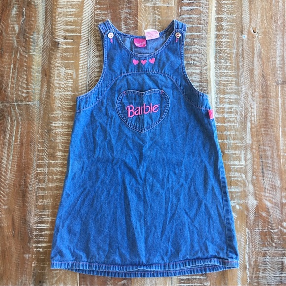 children's denim pinafore dress